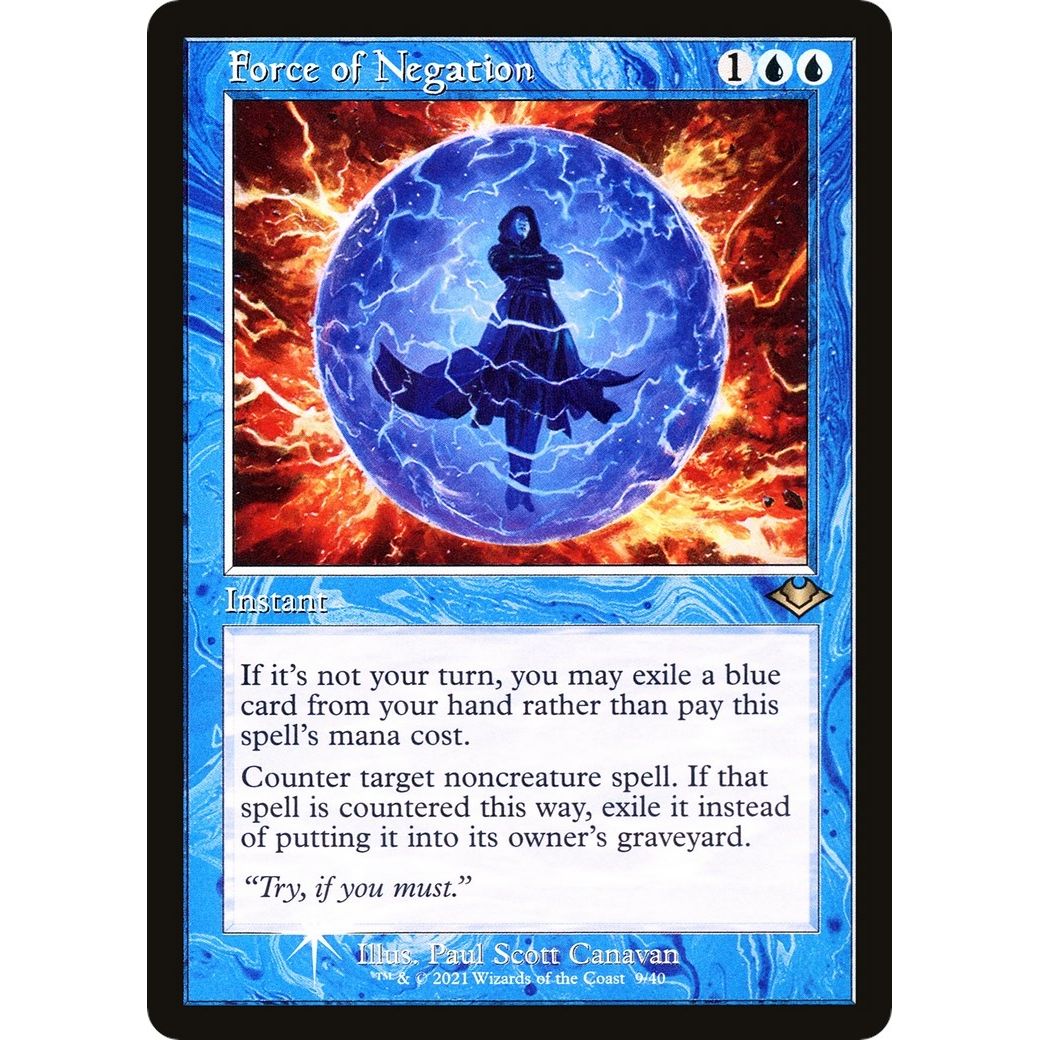 Image for Force of Negation (Retro Frame) (9) (MH1) - Magic: The Gathering