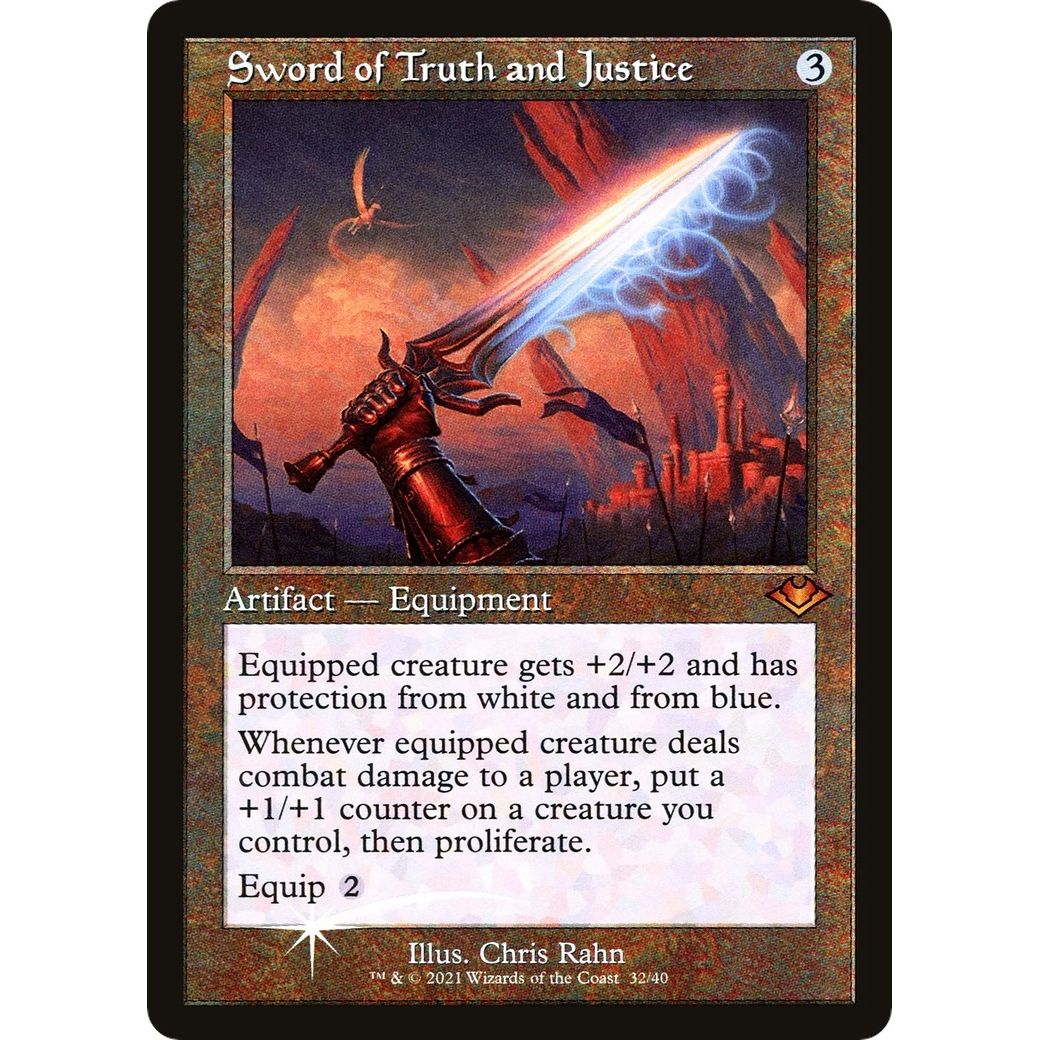 Image for Sword of Truth and Justice (Retro Frame) (32) (MH1) - Magic: The Gathering