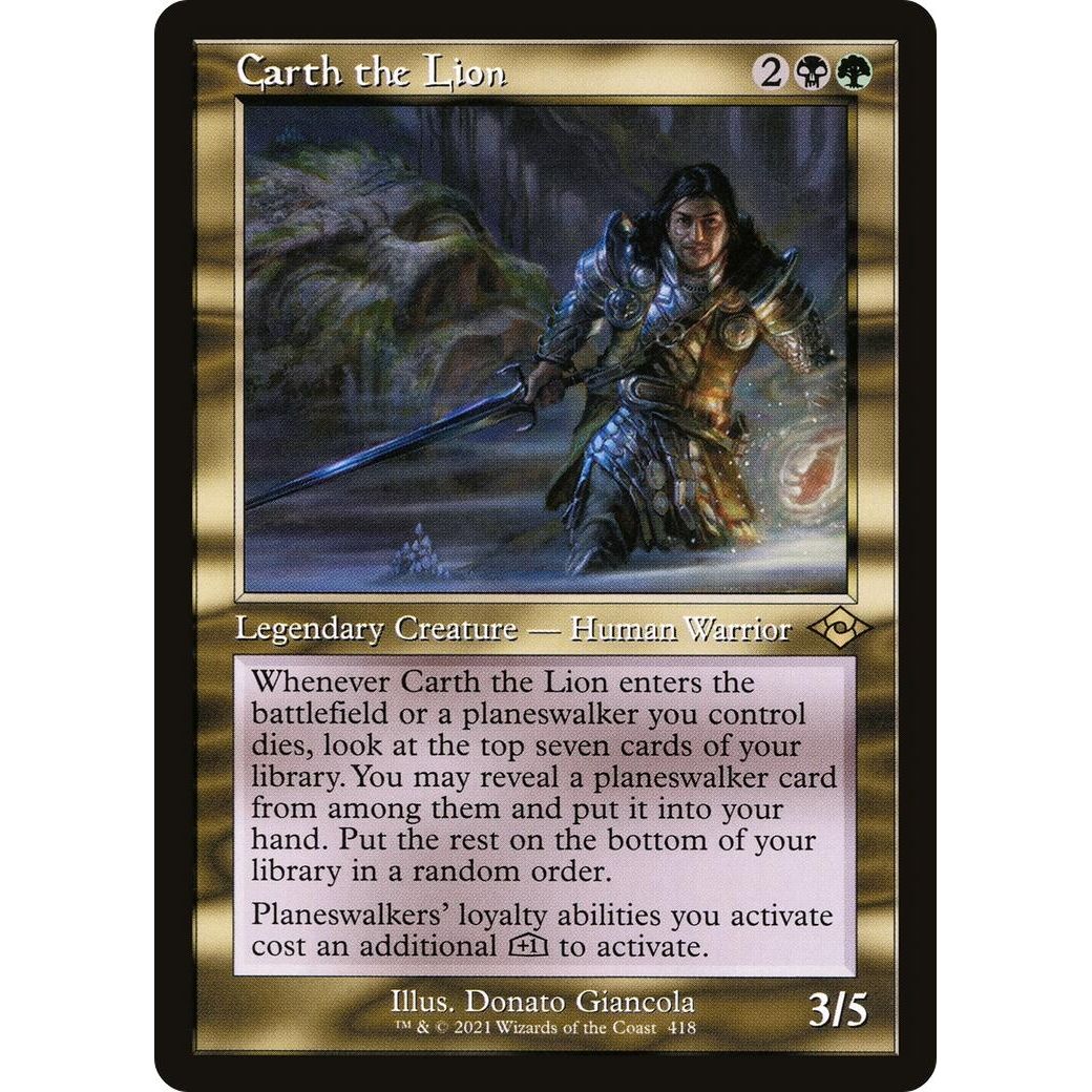 Image for Carth the Lion (Retro Frame) (418) (MH2) - Magic: The Gathering