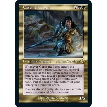 Image for Carth the Lion (Retro Frame) (Foil Etched) (418) (MH2) - Magic: The Gathering