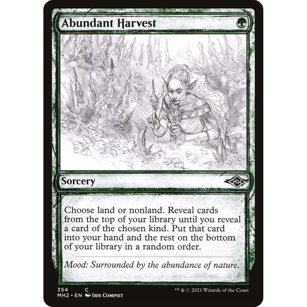 Image for Abundant Harvest (Showcase) (354) (MH2) - Magic: The Gathering