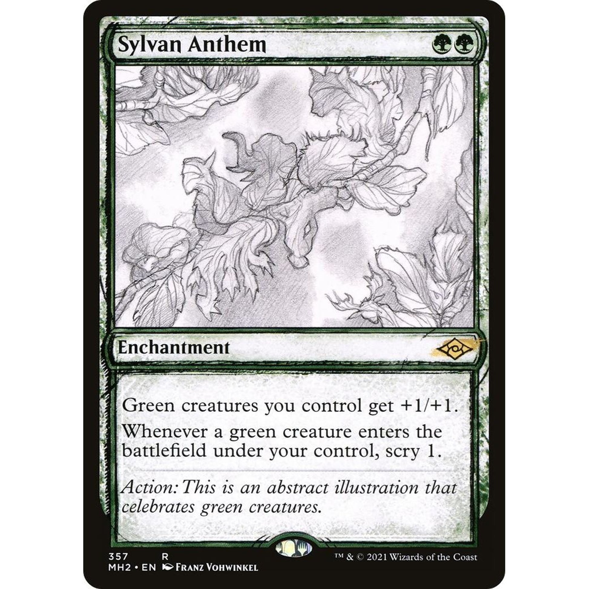 Image for Sylvan Anthem (Showcase) (357) (MH2) - Magic: The Gathering