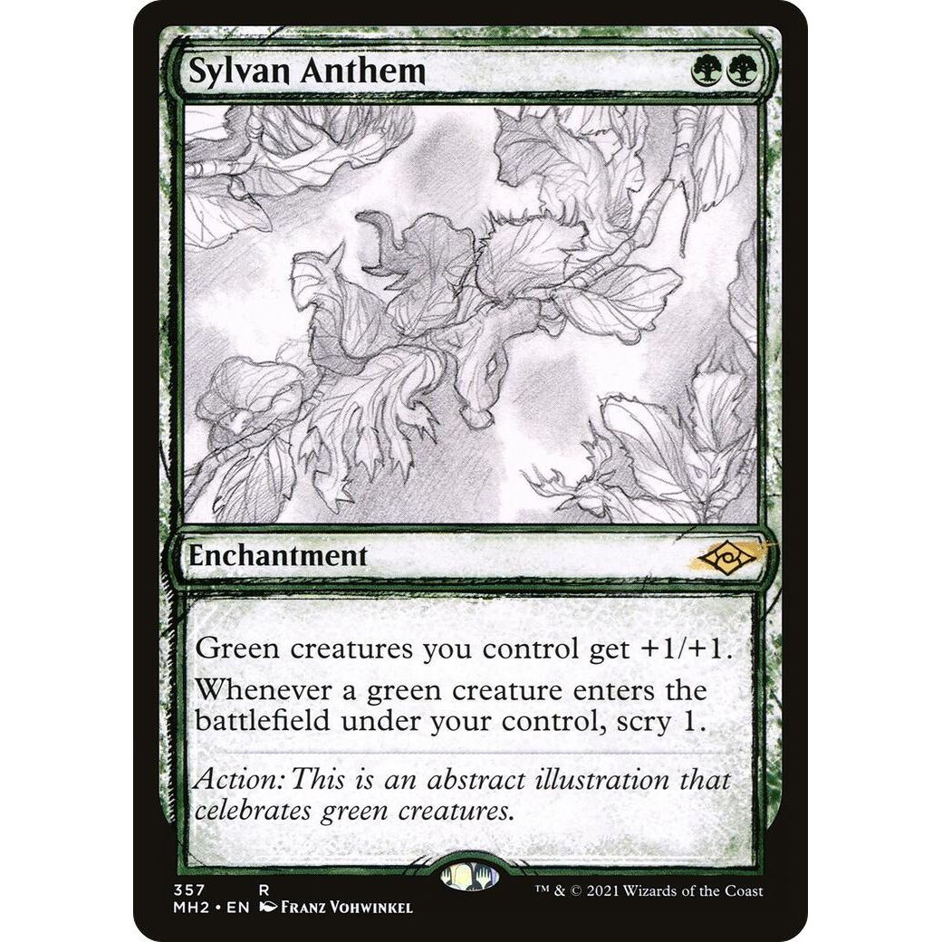 Image for Sylvan Anthem (Showcase) (357) (MH2) - Magic: The Gathering