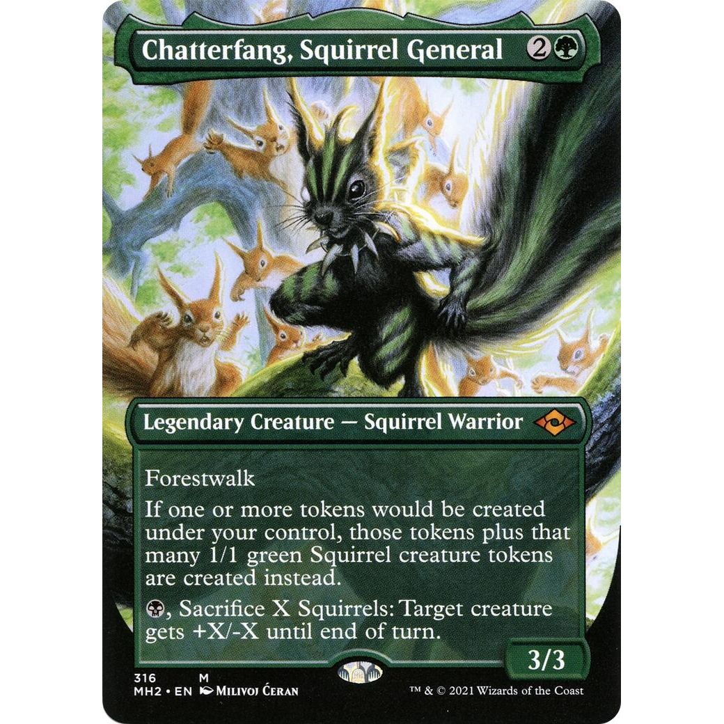 Image for Chatterfang, Squirrel General (Borderless) (316) (MH2) - Magic: The Gathering