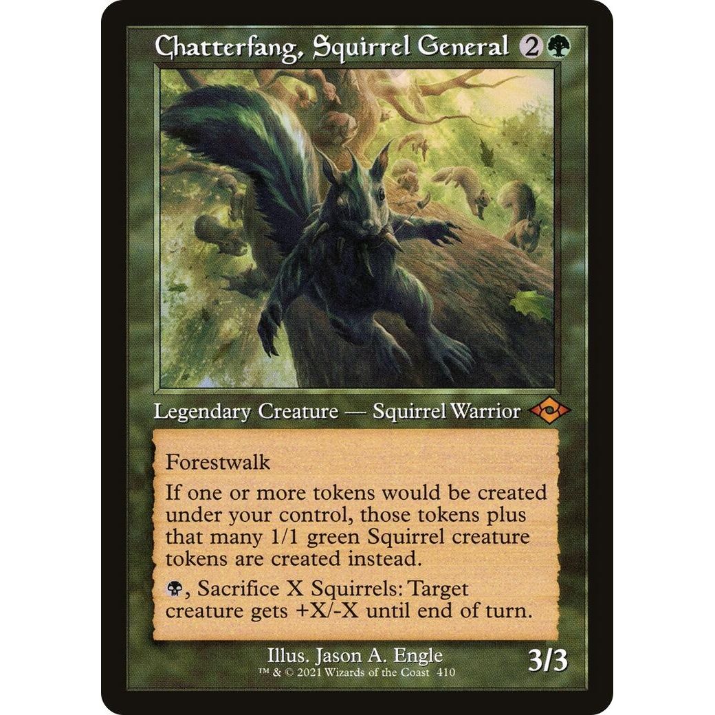 Image for Chatterfang, Squirrel General (Retro Frame) (410) (MH2) - Magic: The Gathering