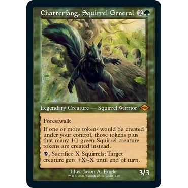 Image for Chatterfang, Squirrel General (Retro Frame) (Foil Etched) (410) (MH2) - Magic: The Gathering