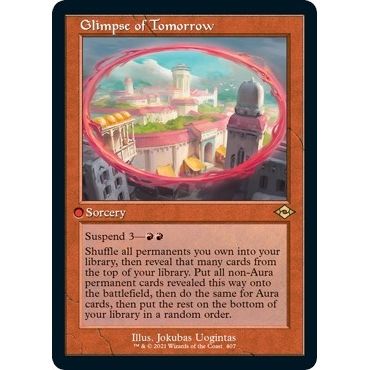 Image for Glimpse of Tomorrow (Retro Frame) (Foil Etched) (407) (MH2) - Magic: The Gathering