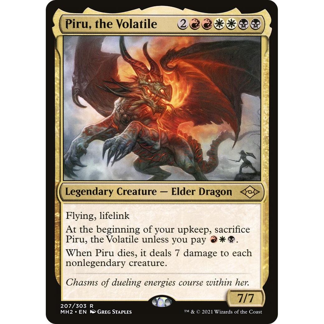 Image for Piru, the Volatile (207) (MH2) - Magic: The Gathering