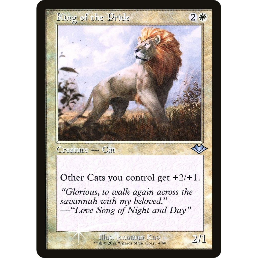 Image for King of the Pride (Retro Frame) (4) (MH1) - Magic: The Gathering
