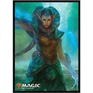 Image for Magic: The Gathering Player's Card Sleeve - Ravnica Allegiance - Frilled Mystic (80-Pack) - Card Sleeves