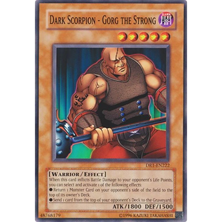 Image for Dark Scorpion - Gorg the Strong (DR1-EN222) (DR1) - YuGiOh