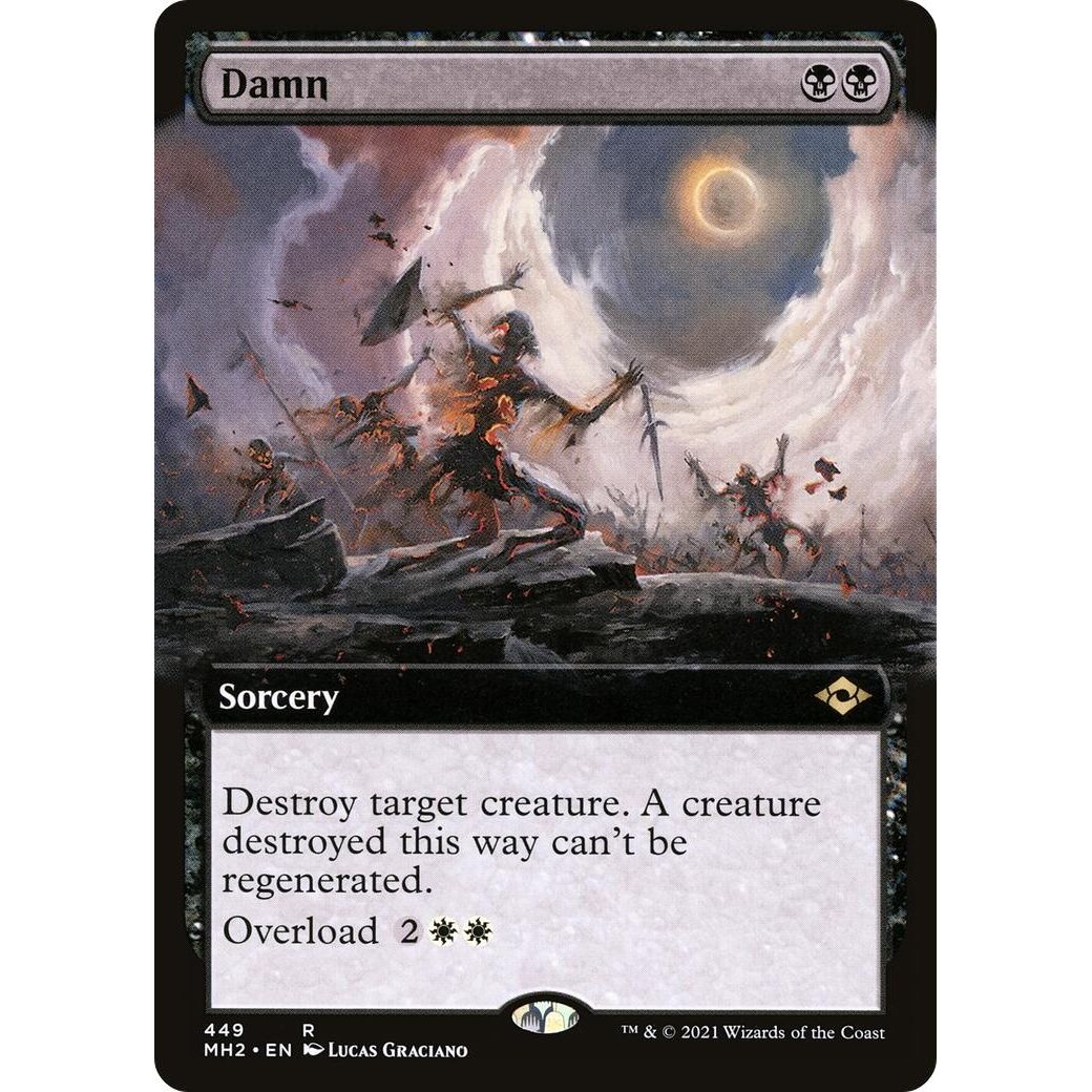 Image for Damn (Extended Art) (449) (MH2) - Magic: The Gathering