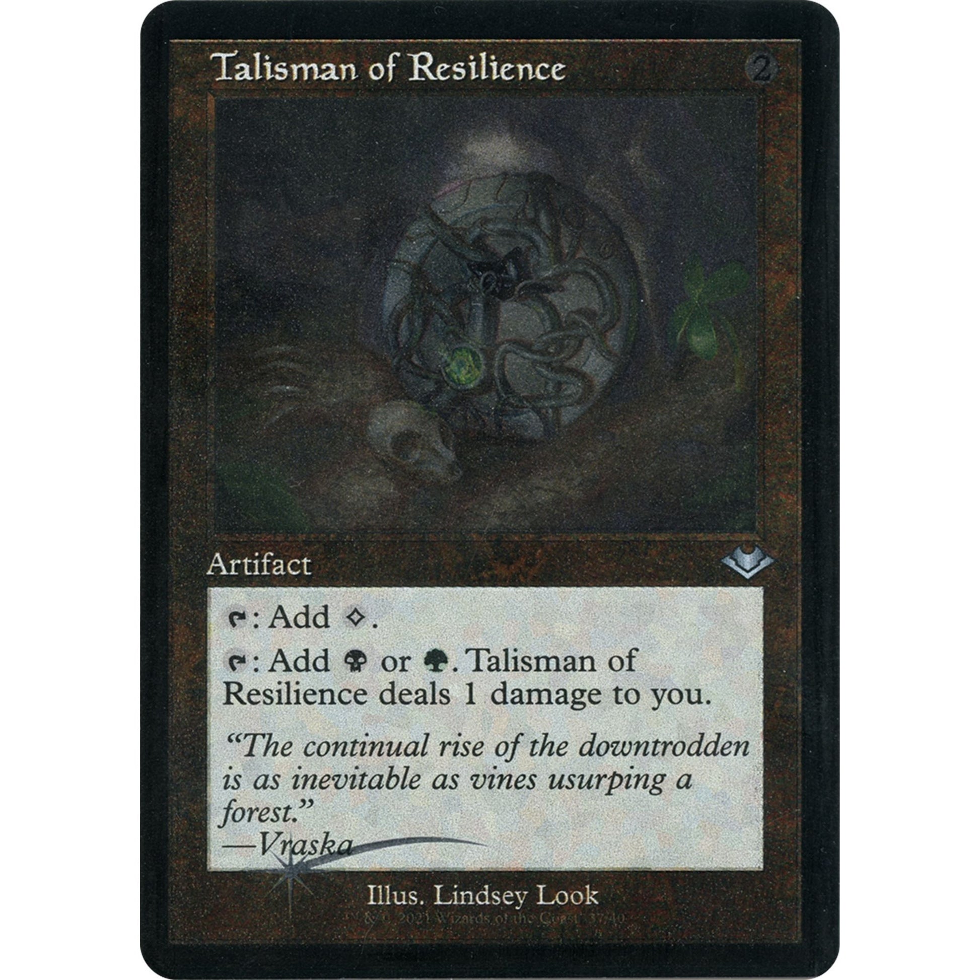 Image for Talisman of Resilience (Retro Frame) (Foil Etched) (37) (MH1) - Magic: The Gathering