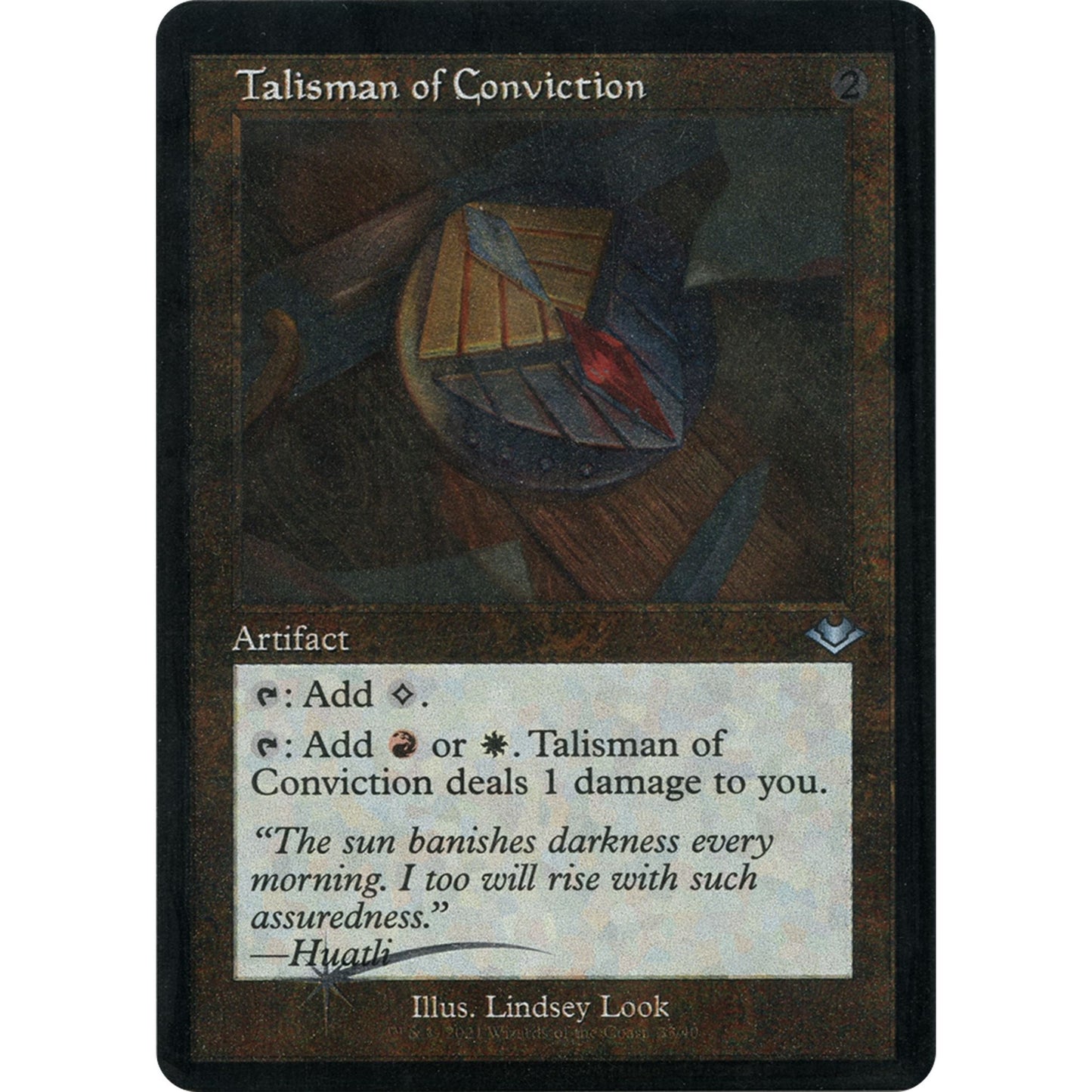 Image for Talisman of Conviction (Retro Frame) (Foil Etched) (33) (MH1) - Magic: The Gathering