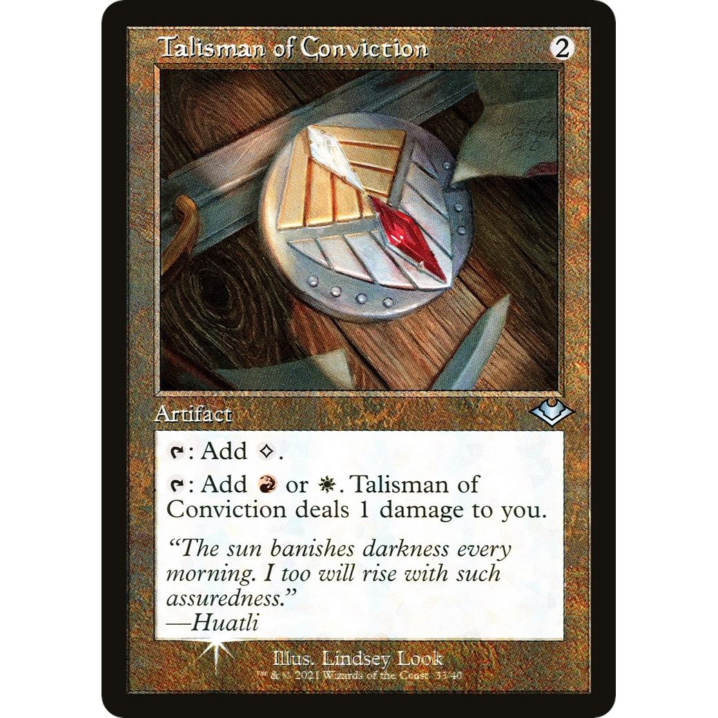 Image for Talisman of Conviction (Retro Frame) (33) (MH1) - Magic: The Gathering