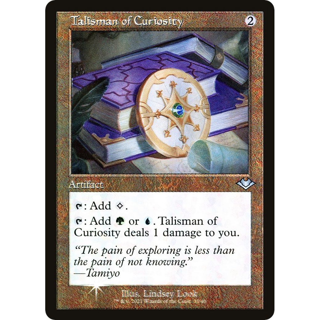 Image for Talisman of Curiosity (Retro Frame) (35) (MH1) - Magic: The Gathering