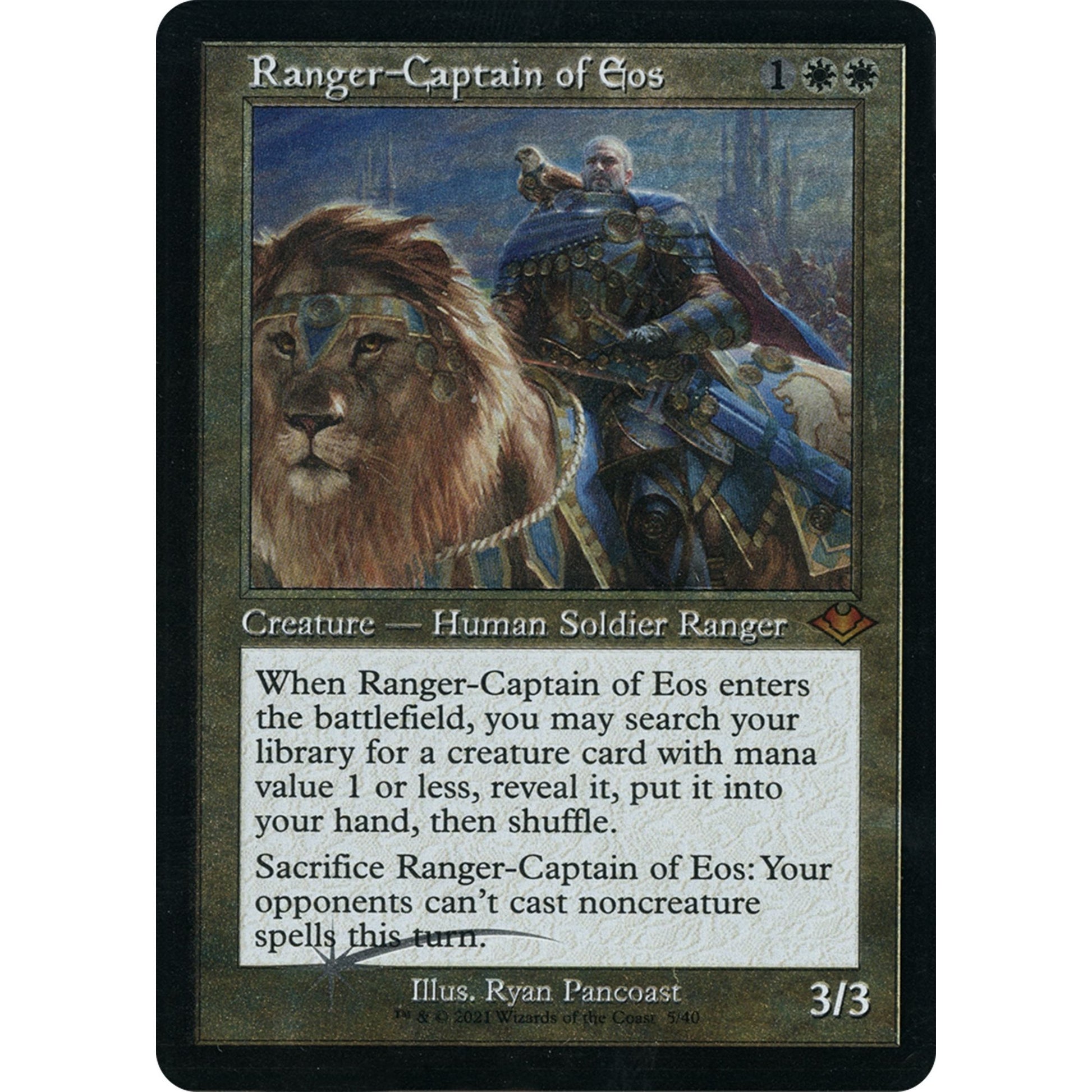 Image for Ranger-Captain of Eos (Retro Frame) (Foil Etched) (5) (MH1) - Magic: The Gathering