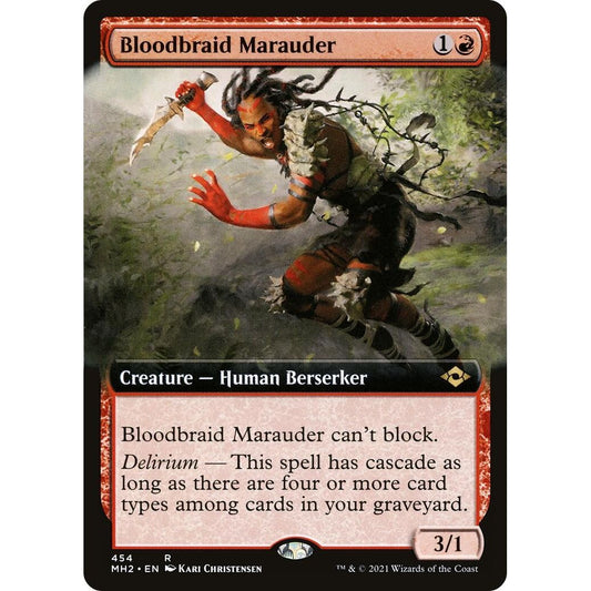 Image for Bloodbraid Marauder (Extended Art) (454) (MH2) - Magic: The Gathering