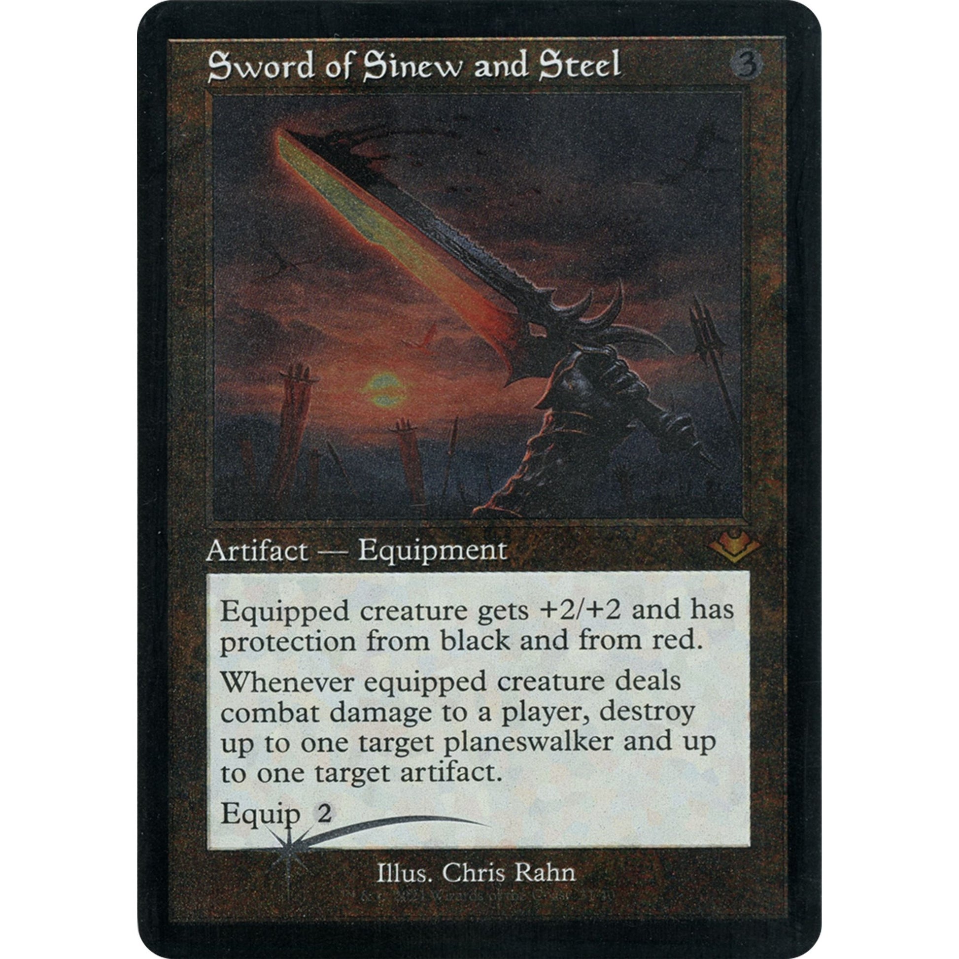 Image for Sword of Sinew and Steel (Retro Frame) (Foil Etched) (31) (MH1) - Magic: The Gathering