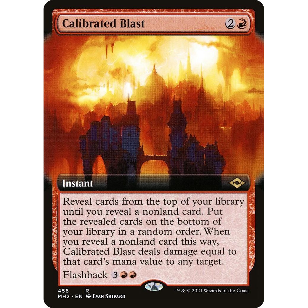 Image for Calibrated Blast (Extended Art) (456) (MH2) - Magic: The Gathering