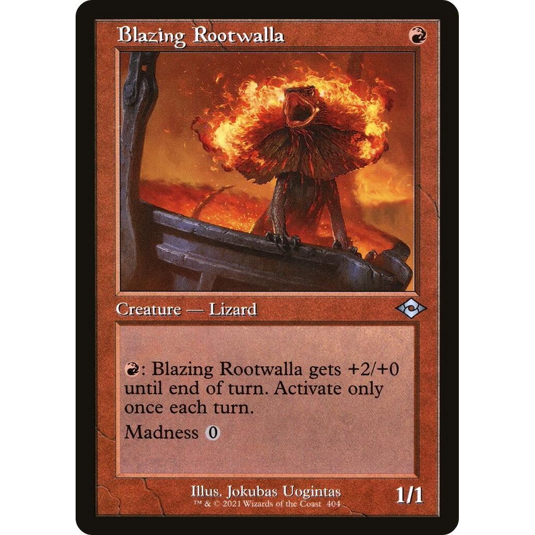 Image for Blazing Rootwalla (Retro Frame) (404) (MH2) - Magic: The Gathering