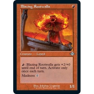 Image for Blazing Rootwalla (Retro Frame) (Foil Etched) (404) (MH2) - Magic: The Gathering