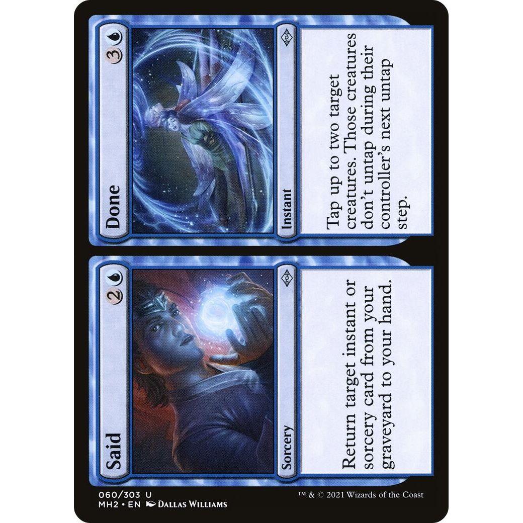 Image for Said // Done (60) (MH2) - Magic: The Gathering