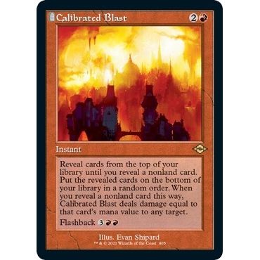 Image for Calibrated Blast (Retro Frame) (Foil Etched) (405) (MH2) - Magic: The Gathering