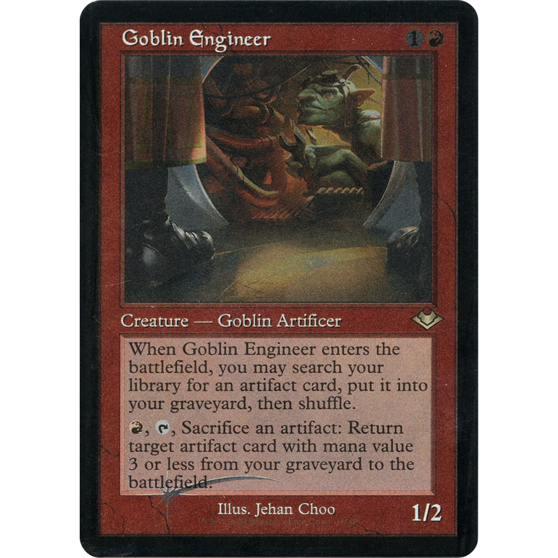 Image for Goblin Engineer (Retro Frame) (Foil Etched) (16) (MH1) - Magic: The Gathering