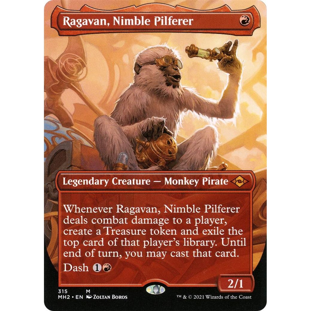 Image for Ragavan, Nimble Pilferer (Borderless) (315) (MH2) - Magic: The Gathering