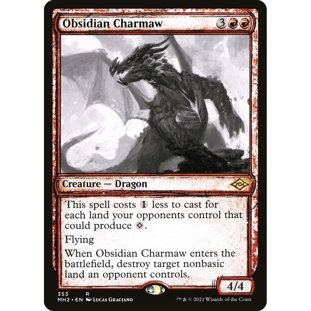 Image for Obsidian Charmaw (Showcase) (353) (MH2) - Magic: The Gathering