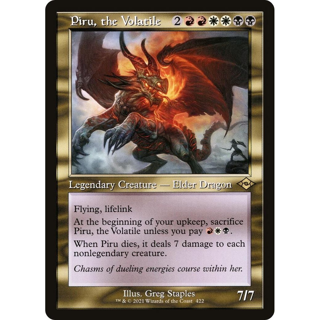 Image for Piru, the Volatile (Retro Frame) (422) (MH2) - Magic: The Gathering