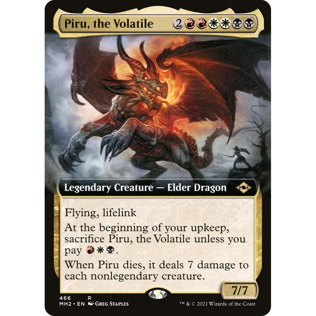 Image for Piru, the Volatile (Extended Art) (466) (MH2) - Magic: The Gathering