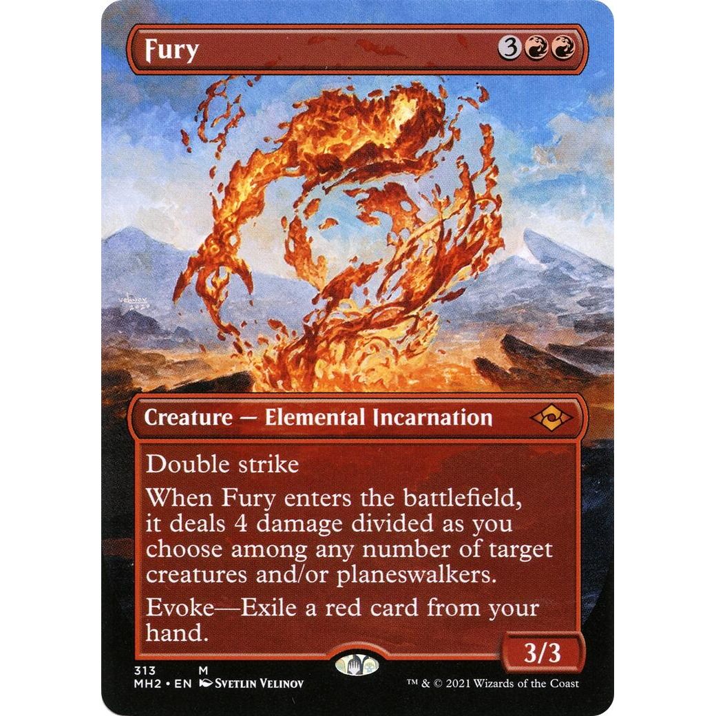Image for Fury (Borderless) (313) (MH2) - Magic: The Gathering