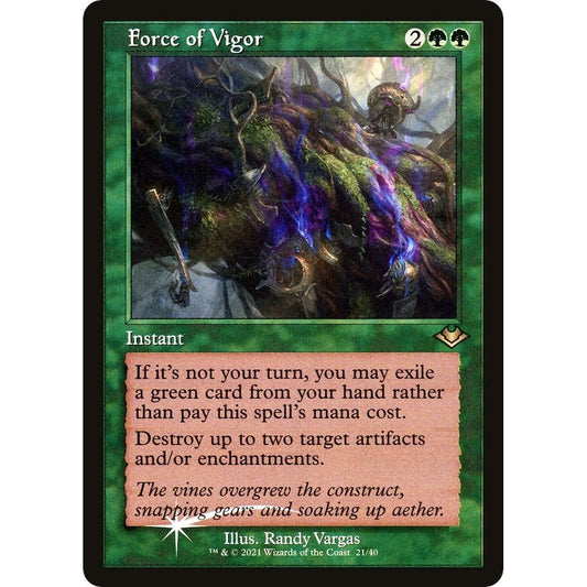 Image for Force of Vigor (Retro Frame) (21) (MH1) - Magic: The Gathering
