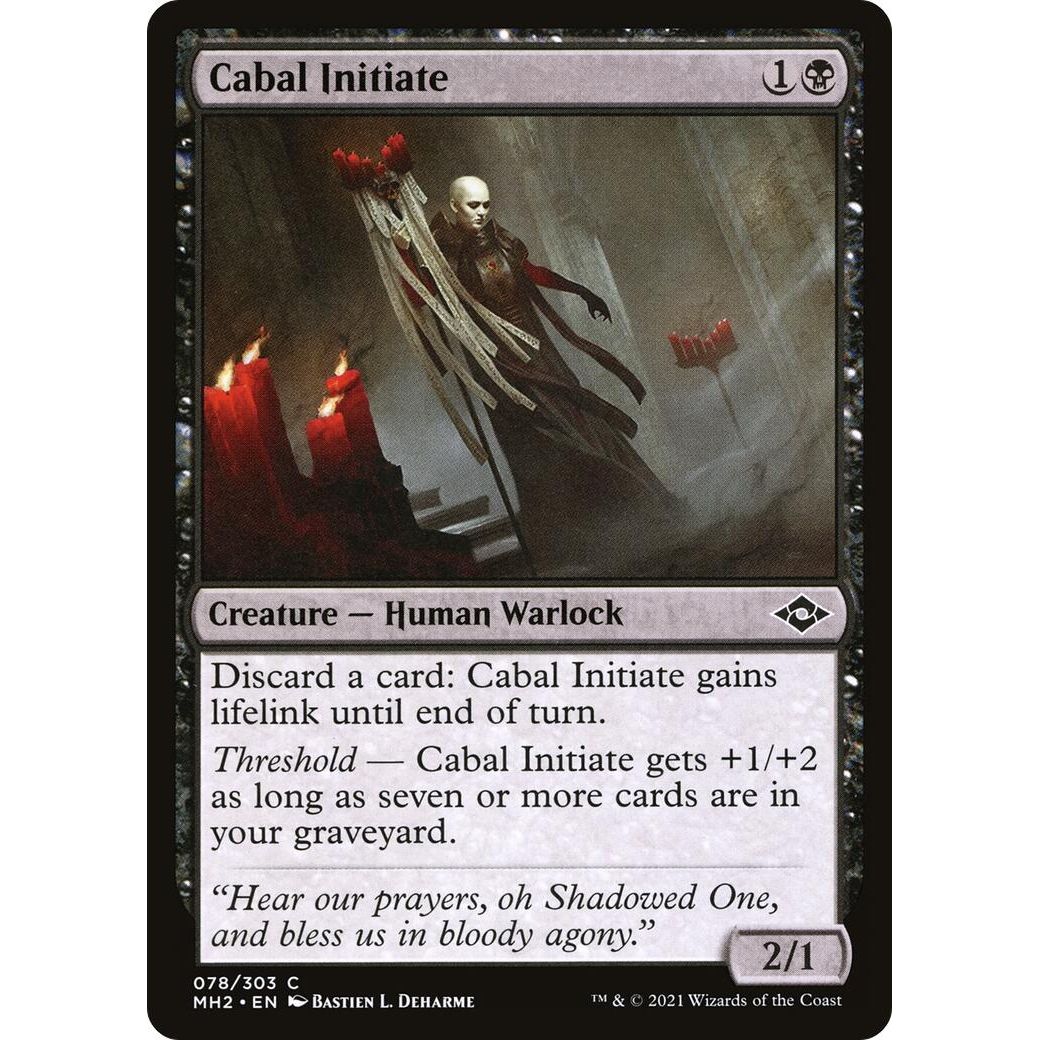 Image for Cabal Initiate (78) (MH2) - Magic: The Gathering