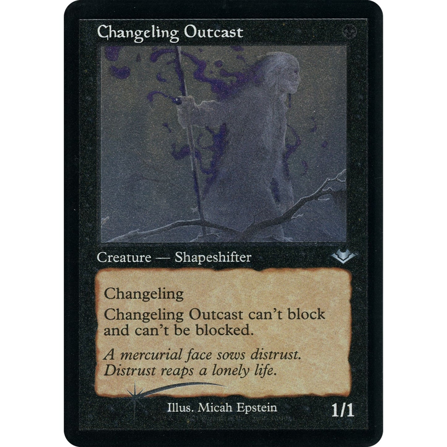 Image for Changeling Outcast (Retro Frame) (Foil Etched) (12) (MH1) - Magic: The Gathering