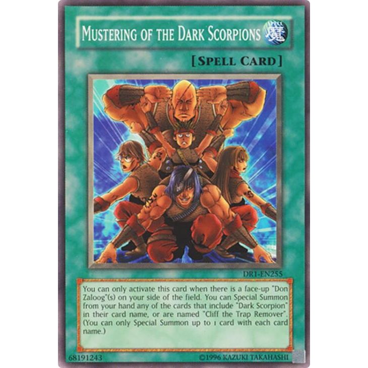 Image for Mustering of the Dark Scorpions (DR1-EN255) (DR1) - YuGiOh