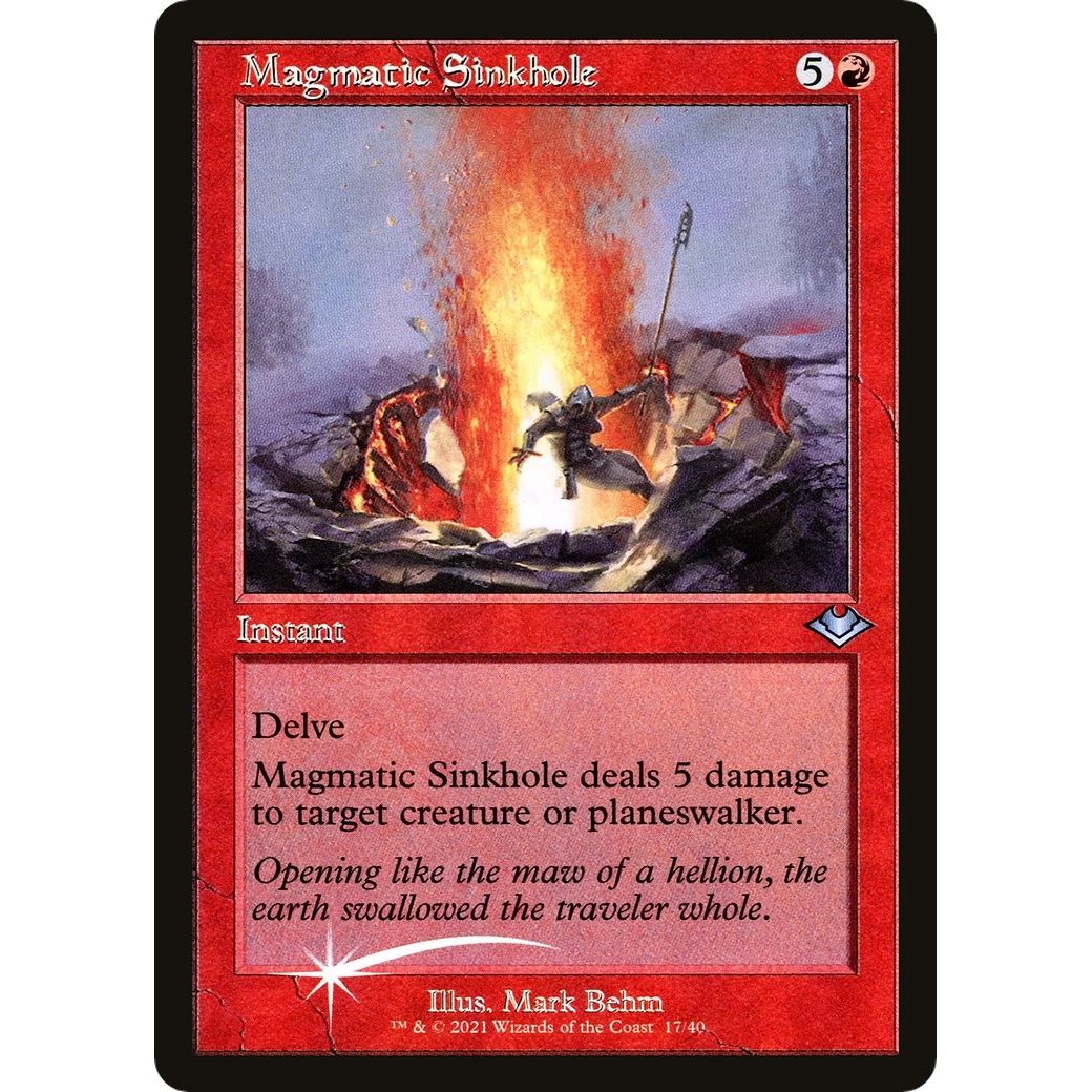Image for Magmatic Sinkhole (Retro Frame) (17) (MH1) - Magic: The Gathering