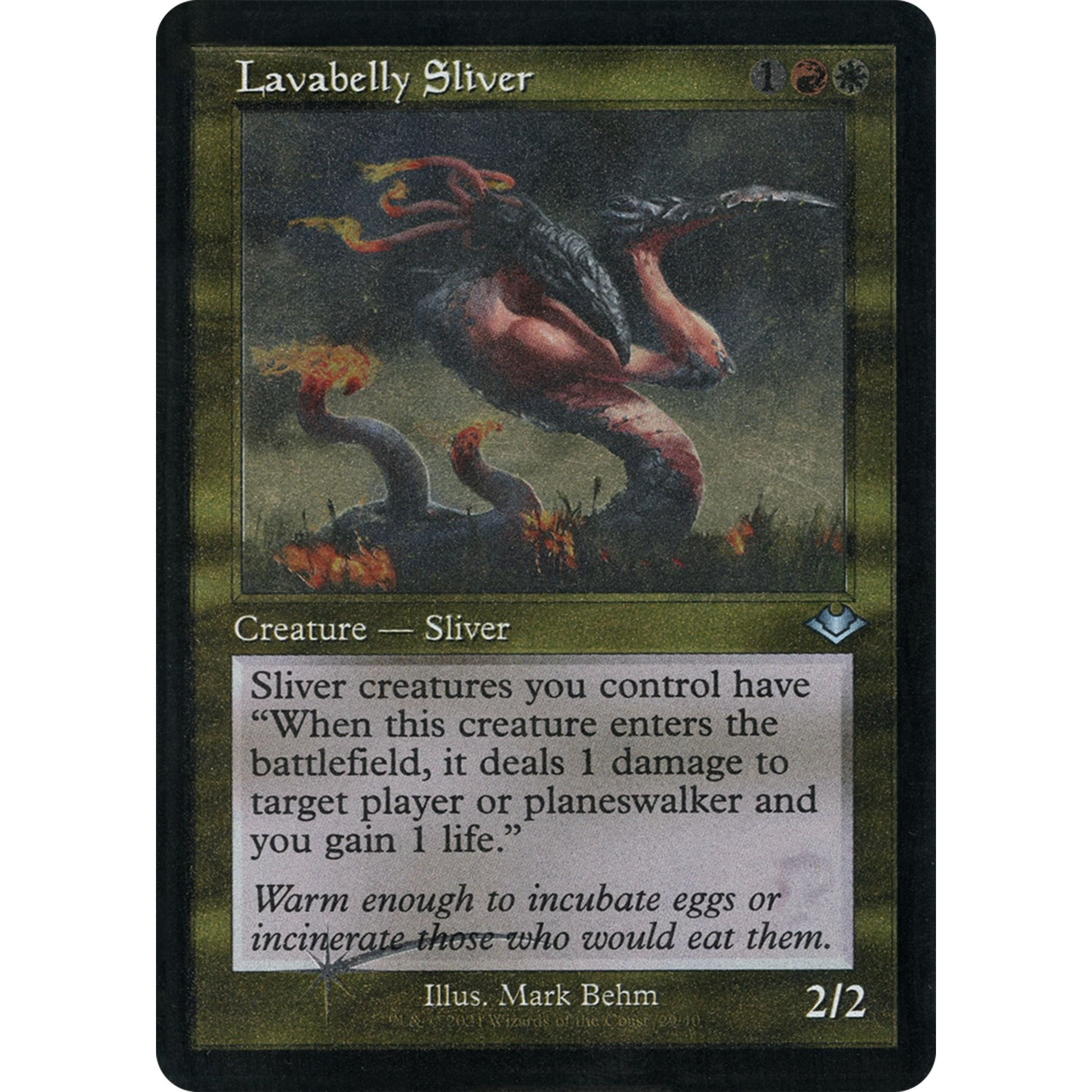 Image for Lavabelly Sliver (Retro Frame) (Foil Etched) (29) (MH1) - Magic: The Gathering