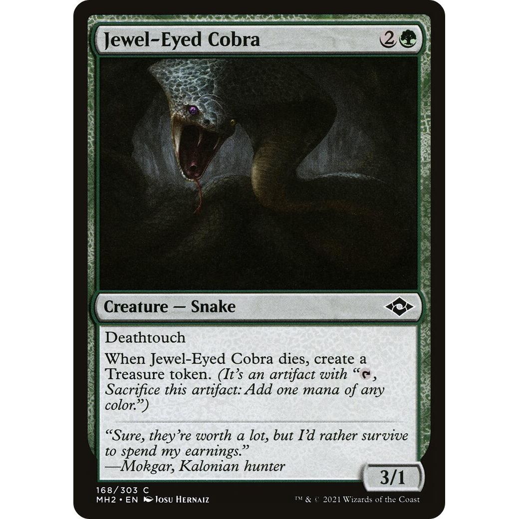 Image for Jewel-Eyed Cobra (168) (MH2) - Magic: The Gathering