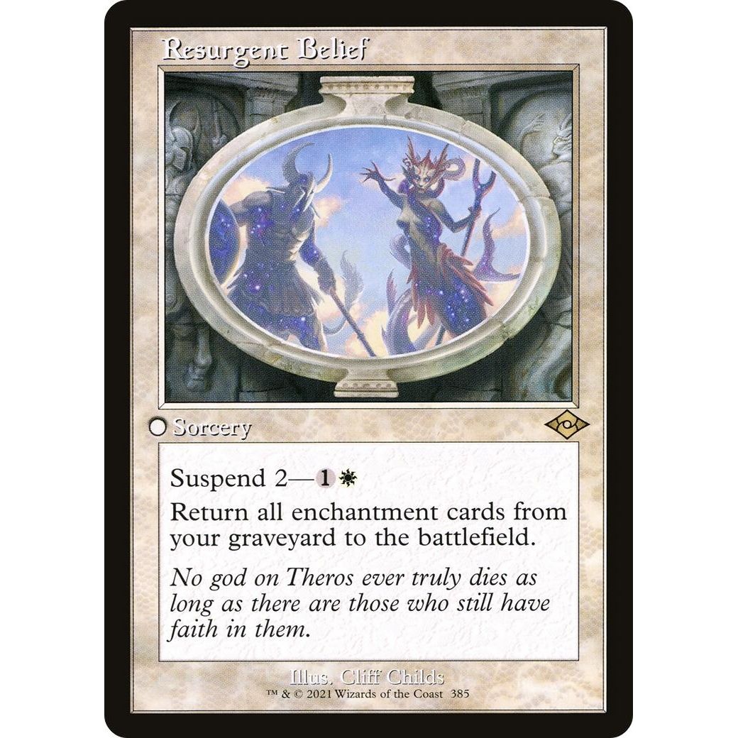 Image for Resurgent Belief (Retro Frame) (385) (MH2) - Magic: The Gathering