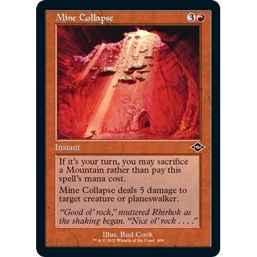 Image for Mine Collapse (Retro Frame) (Foil Etched) (408) (MH2) - Magic: The Gathering