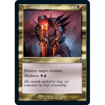 Image for Terminal Agony (Retro Frame) (Foil Etched) (424) (MH2) - Magic: The Gathering