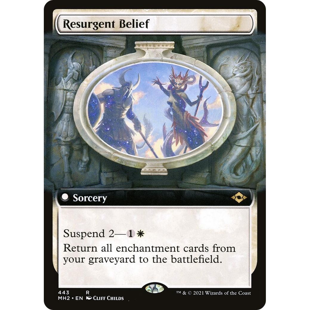 Image for Resurgent Belief (Extended Art) (443) (MH2) - Magic: The Gathering