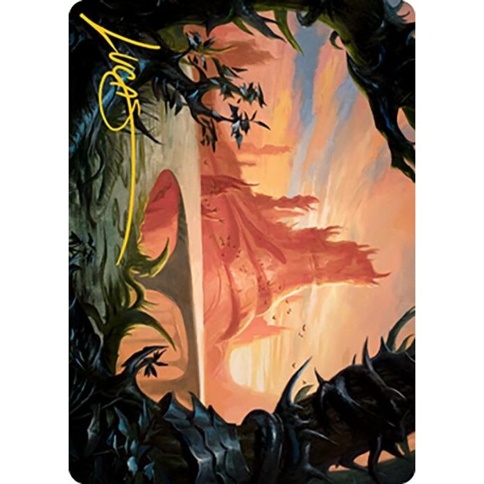 Image for Slagwoods Bridge Art Card (Gold-Stamped Signature) (79) (ASMH2) - Magic: The Gathering