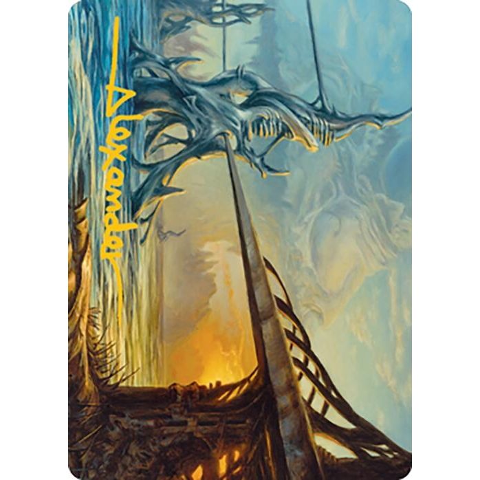 Image for Razortide Bridge Art Card (Gold-Stamped Signature) (76) (ASMH2) - Magic: The Gathering