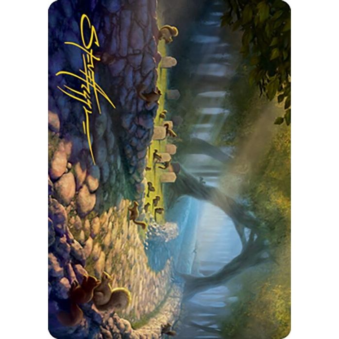 Image for Squirrel Sanctuary Art Card (Gold-Stamped Signature) (70) (ASMH2) - Magic: The Gathering