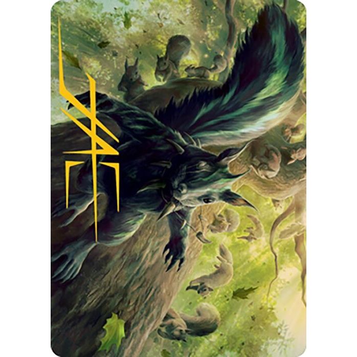 Image for Chatterfang, Squirrel General Art Card (68/81) (Gold-Stamped Signature) (68) (ASMH2) - Magic: The Gathering