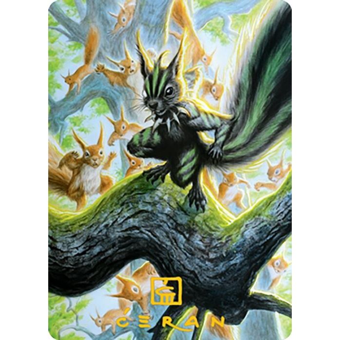 Image for Chatterfang, Squirrel General Art Card (67/81) (Gold-Stamped Signature) (67) (ASMH2) - Magic: The Gathering